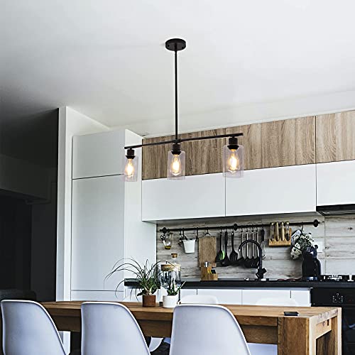 Rustic Farmhouse Pendant Light - Modern Kitchen Island Fixture - Image 7