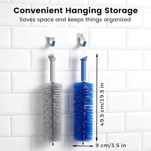 Image of Fan Cleaner Brush, Flexible Ceiling Fan Cleaner, New Bendable Dusting Brush for Electric and Blind, Reusable Microfiber Dust Collector (Gray)