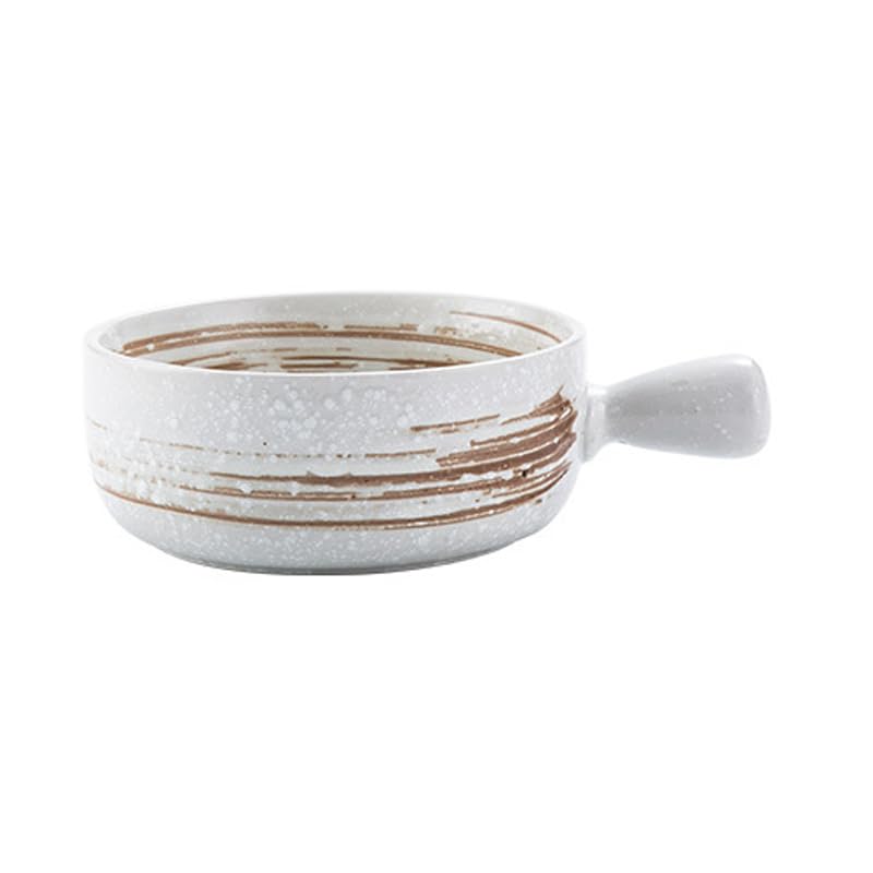Vinbcorw Cuenco con asa Estilo nórdico Utensilios de Cocina creativos Horneado Cuenco de arroz Adecuado para cocinas de restaurantes Ramen,6