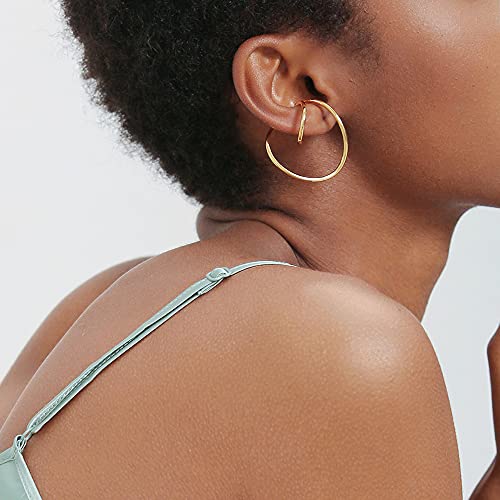 Ef Enfashion Trendy Geometric Line Elements Clip On Earrings Personalized Ear Cuffs For Women Teen Girls #TOP5