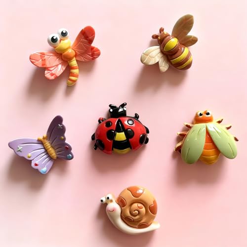 Imanes decorativos mariposa para refrigerador 6 pcs