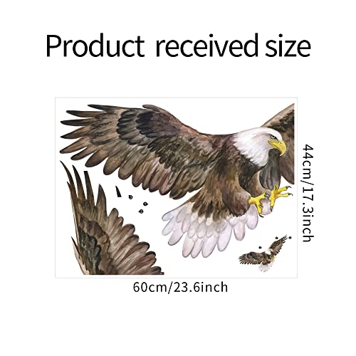 Vinilo decorativo Águila calva vuelo para pared miniatura 5
