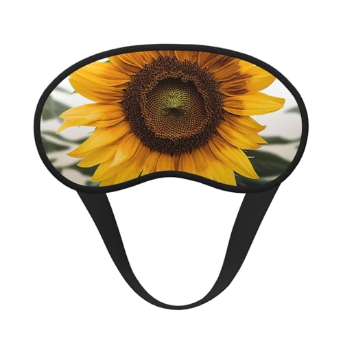 Sleep Mask for Side Sleeper Silk Sleeping Eye Masks with Elastic Strap Super Soft Eye Sleep Shade Cover Bloom Sunflower Blackout Night Blindfold for Women Men Travel