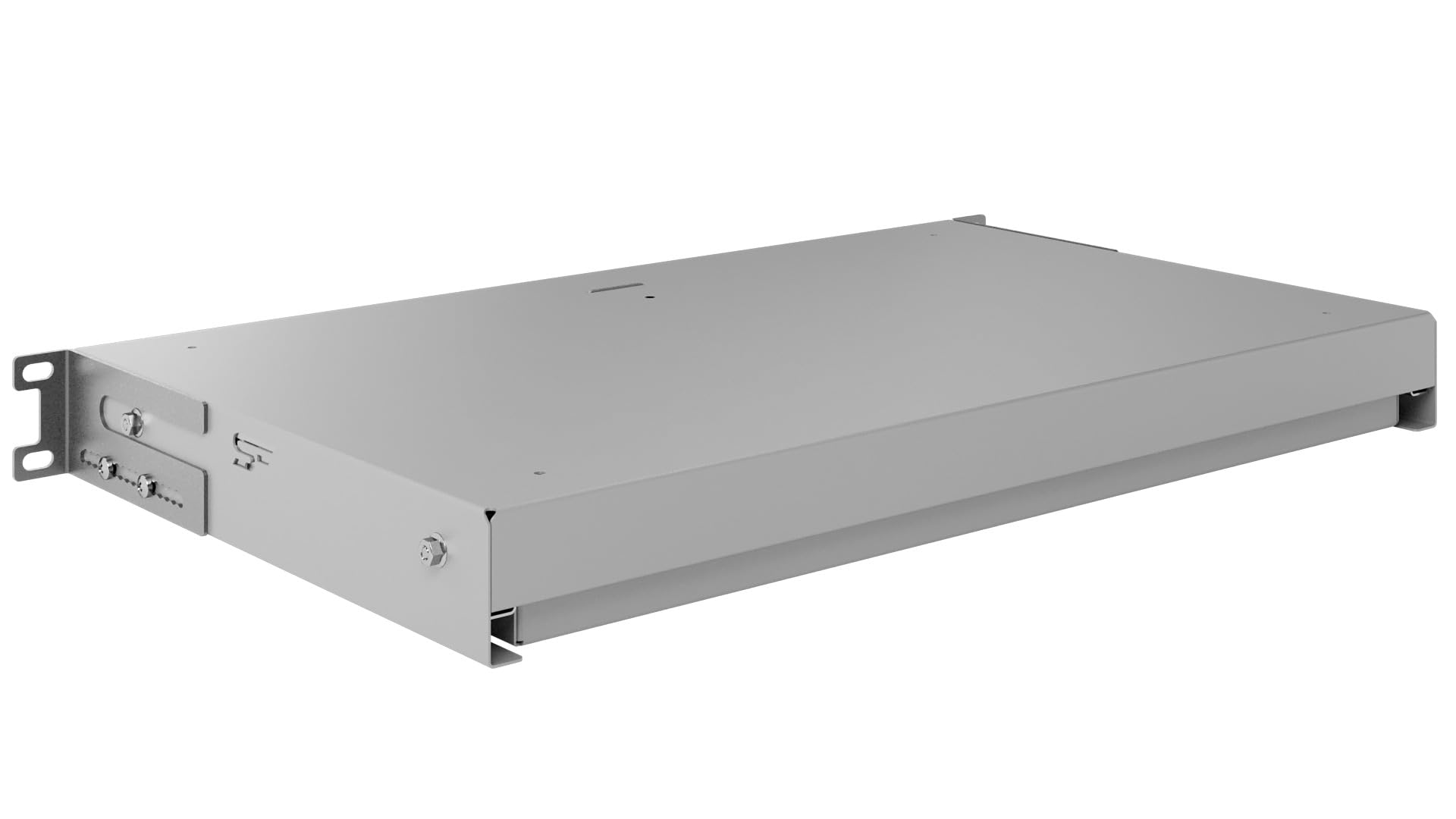 Ripiano 19 pollici 1U - Cassetto per Rack Server 19" in Acciaio per Armadio di Rete e Rack di Cablaggio - Capacità di Carico 15 kg - 270 mm Profondità - Accessori Rack