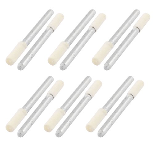 Aexit 3mm Diameter Abrasives Cylinder Mounted Wool Felt bo-bs Buffing Polishing Tool 12 Pcs Model:49as352qo720