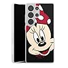 Custodia sottilissima compatibile con Samsung Galaxy S25 Ultra Custodia per cellulare di silicone trasparente Cover semplice Minnie Disney Prodotto ufficiale su licenza