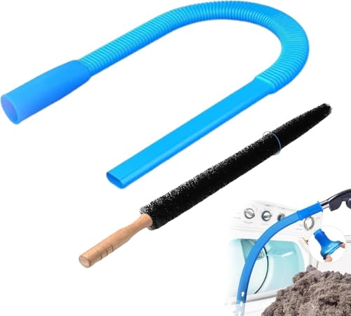 Dryer Vent Cleaning Kit with Universal Lint Vacuum Attachment,Stretch Hose, Heavy-Duty Brush & Connector for Efficient Dryer Vent Cleaner & Lint Removal
