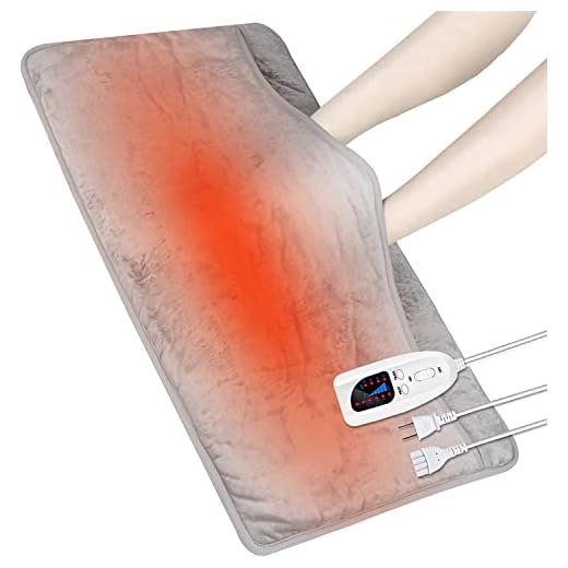 Manta Electrica 2-in-1 calentador de pies, Mefine 76 x 40 cm almohadilla electrica 6 Calentamiento Niveles, 4 Modes Temporizadores, almohadilla termica Ultra Suave para Relajación Corporal