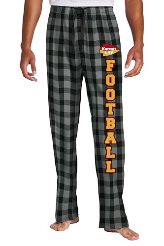 Kansas City Football Flannel Fans Pajama Pants2