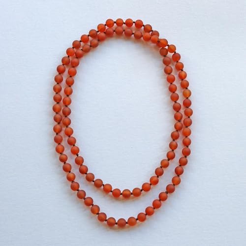 MGR MY GEMS ROCK! 36 Inch 7-8MM Long Polished-Finish Genuine Semi-Precious Stone Endless Infinity Long Beaded Strand Necklace.4