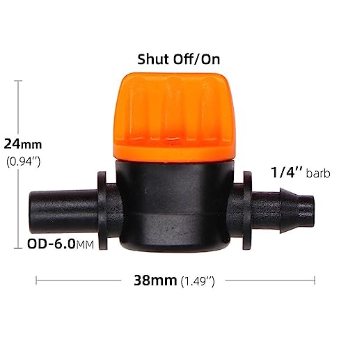 Connecteur d'arrêt d'eau pour micro-valve d'irrigation de serre - 4