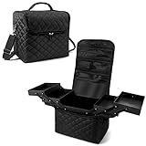 Large Nail Supply Organizers and Storage for Nail Tech, 4 Trays Nail Polish Organizer Travel Bag, Ma