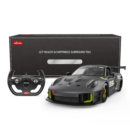 RASTAR RC Cars 1/14 Porsche 911 GT2 RS Clubsport 25 Remote Control Porsche Toy Car for Kids, Grey 2.4GHz