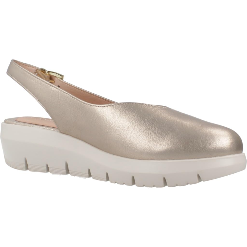 Stonefly 220761 Plume Laminated Simply Taupe Sandali per Donna in pelle zeppa media (Taglia 37)