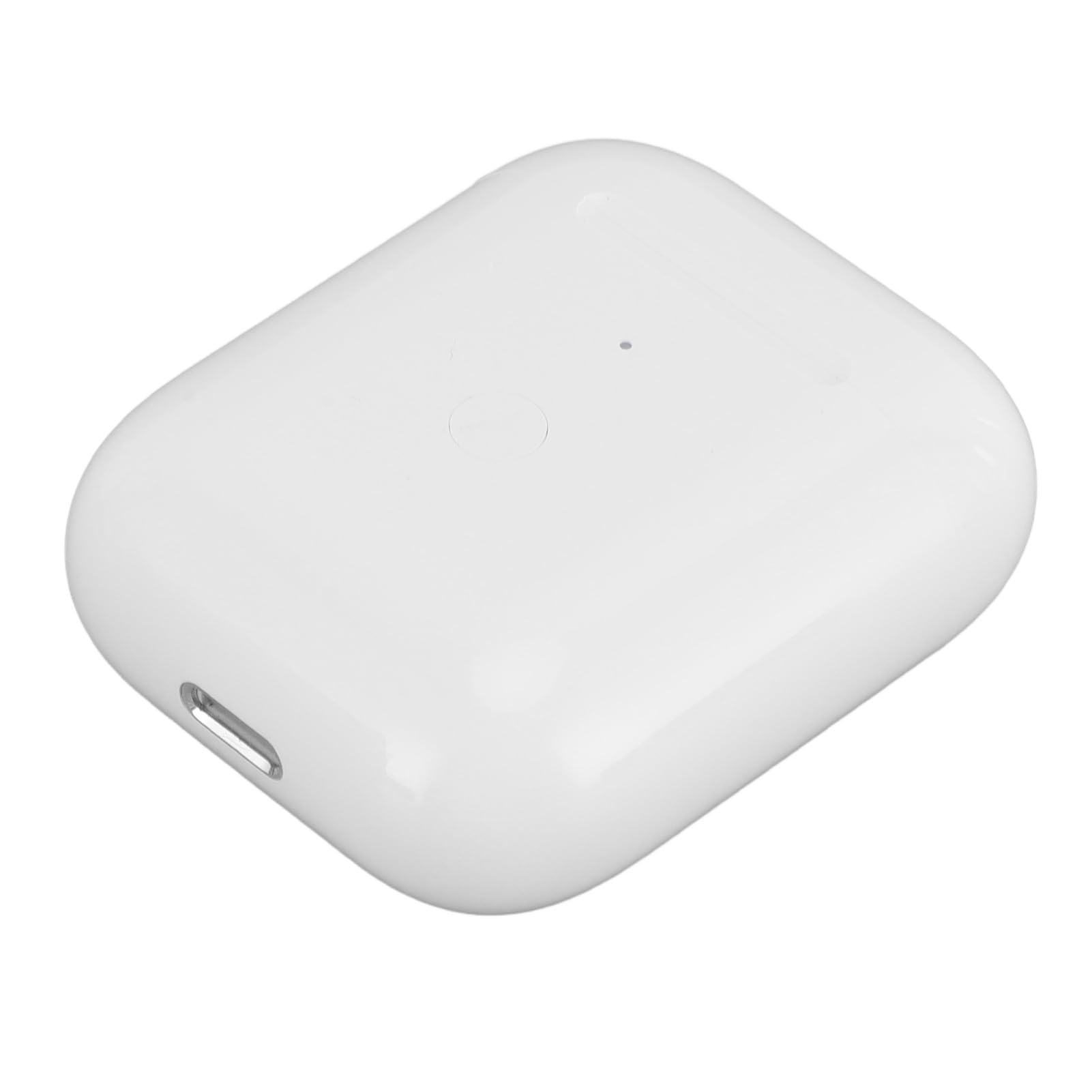 Funda de Carga Inalámbrica para Auriculares iOS de 1.ª y 2.ª Generación, Funda de Cargador de Batería Integrada de 550 MAh de Repuesto con Botón de Sincronización de