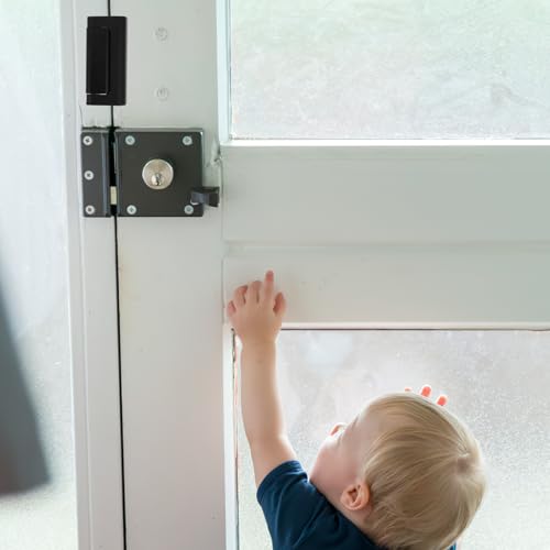 Solución Infantil: Cerraduras de Seguridad y Refuerzo de Puerta en Negro 8