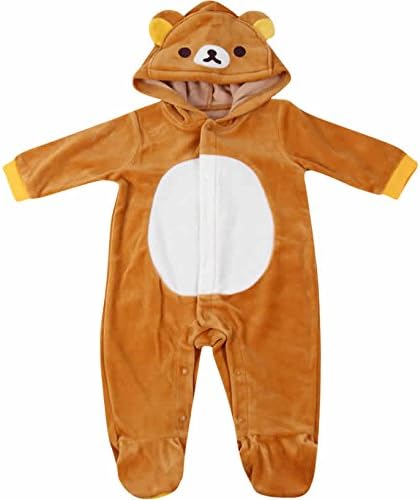 Amazon Co Jp リラックマ ベビー50 70cm 着ぐるみ なりきりカバーオール 16rk1n009 60 70cm リラックマ 服 ファッション小物