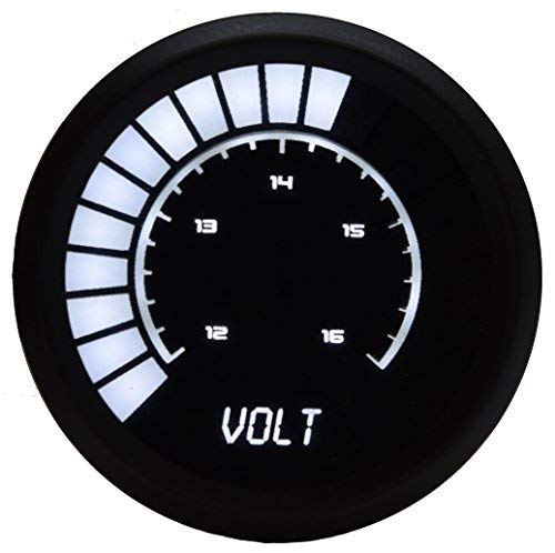 Intellitronix Analog Bargraph Voltmeter Gauge (White)