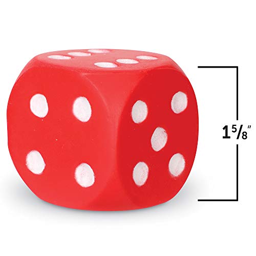 image for Learning Resources Foam Dice: Dot Dice, Red and Blue 6-Sided Foam Dice