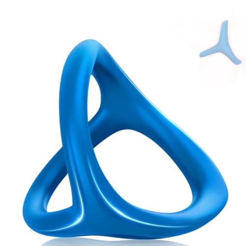 Bague élastique en silicone super douce bleue 3 en 1