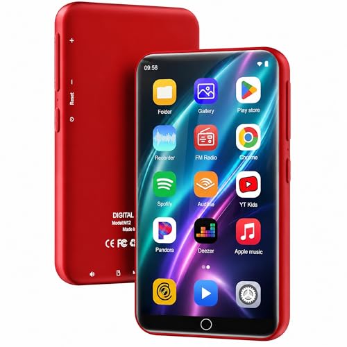 Image of 144GB MP3 Player with Bluetooth and WiFi, 4 inch Full Color Touch Screen MP4 Music Player with Spotify,Pandora,YouTube, Android MP4 Music Player for Kids up to 1TB