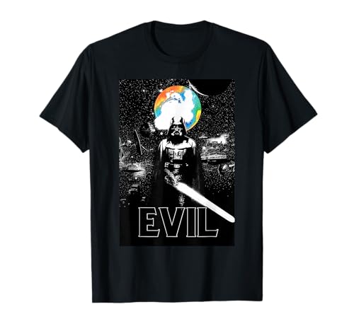T-shirt Star Wars Darth Vader t-shirt coton imprimé espace arc-en-ciel haut vêtements homme