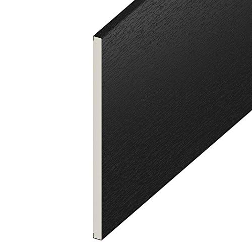 Upvc Flat Plastic Board Black Ash - 150mm Wide x 1 Metre Long