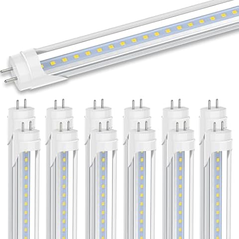 Romwish 3FT LED Type A+B Light Bulb, 14W(30W Equivalent), 5000K, 1600LM, Plug and Play or Ballast Bypass, Single or Double End Powered, 36 Inch F30T12 Fluorescent Bulb Replacement, Clear, 12 Pack Cover