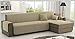 Copridivano universale copridivano ad L con Penisola trapuntato Chaise Longue penisola destra/sinistra (beige destra, 300 cm)