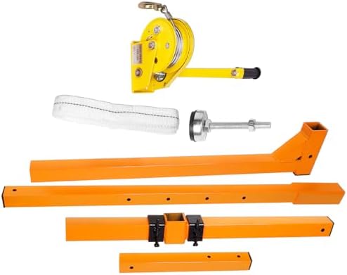 Air Conditioner Lifting Tool - Ultra-Light Stainless Steel Crane Bracket & Hand Winch for Easy Outdoor AC Installation - and Portable