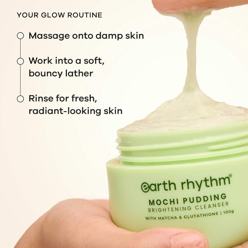 Image of Earth Rhythm Matcha Mochi Cleanser - Brightens with Glutathione 100g