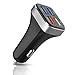 Produktbild L-CAR 4 Port Autoladegerät, 6.2A Metall Dual USB Autoladegerät, Alloy Flush Fit Autoadapter Für Apple, Samsung, Android,Schwarz