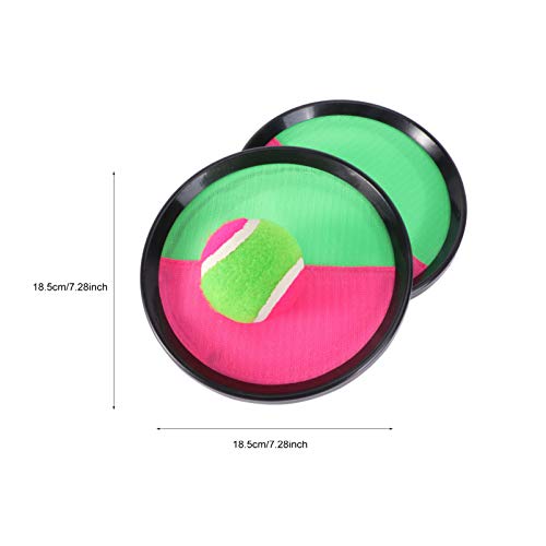 TOYANDONA 1 conjunto de brinquedo de tênis de remo, jogo de jogar e pegar bolas, bola esportiva de a