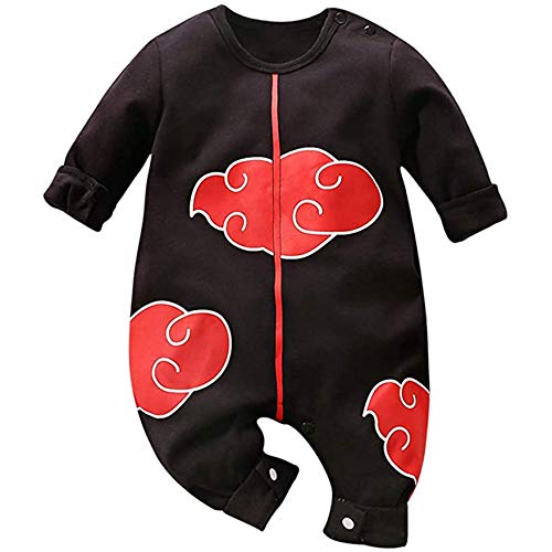 Sxkayxr   Pelele de dibujos animados para recién nacidos, para niños y niñas, inspirado en Goku, Black1, 80cm/9 12 Months