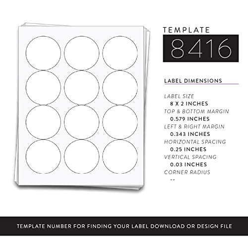 Dashleigh 8553 60 Circle Wide Mouth Canning Jar And Candle Labels thumb #1