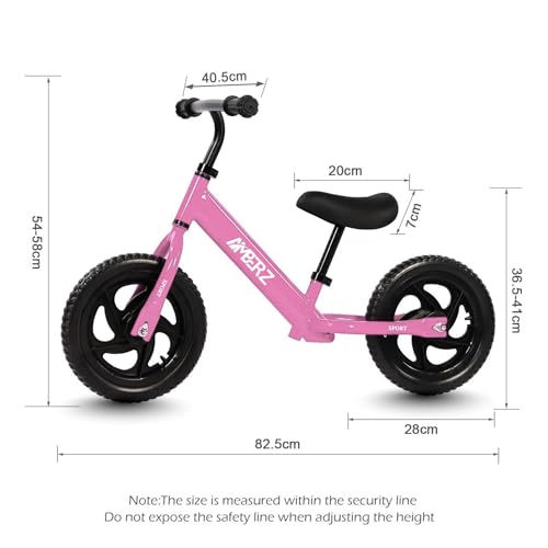 Image of Pedal-Free Learning Balance Bike for Kids | Adjustable Seat & Handle | Anti-Puncture EVA Wheels | Lightweight 12 inch Design Suitable for Girls and Boys 2-5 Years (Max Weight Capacity 30 Kg)