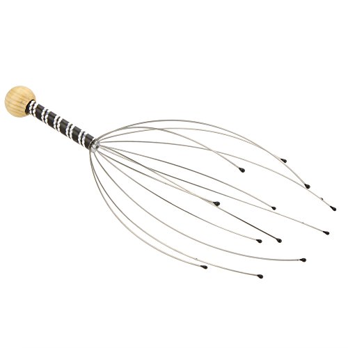 Andoer Raspador de massageador de cabeça de couro cabeludo de polvo (cor aleatória)