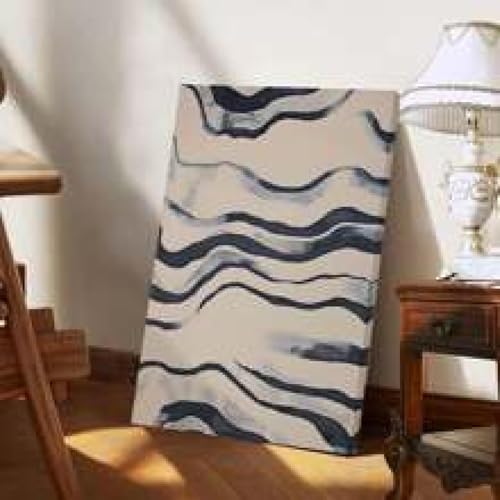 Impression d'art mural minimaliste en toile 40x60cm avec cadre interne pour chambre - 3