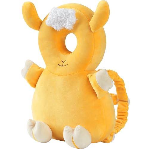 Image of Baby Head Protector Backpack - Soft & Lightweight Head Protection Pillow for Bebe Walking and Crawling(Lamb)