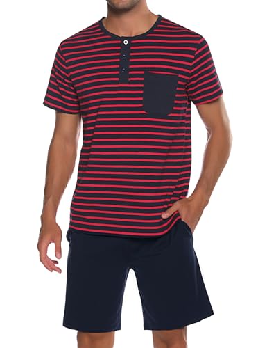 Pyjama Homme Été Court Coton Motif Football - Ensemble 2 Pièces Confortable S-3XL | Bresdk