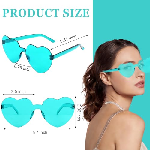 Image of Heart Sunglasses 12 /18 /24 Pcs Heart Shaped Glasses for Women Cute Funny Party Glasses Party Favors Accessories