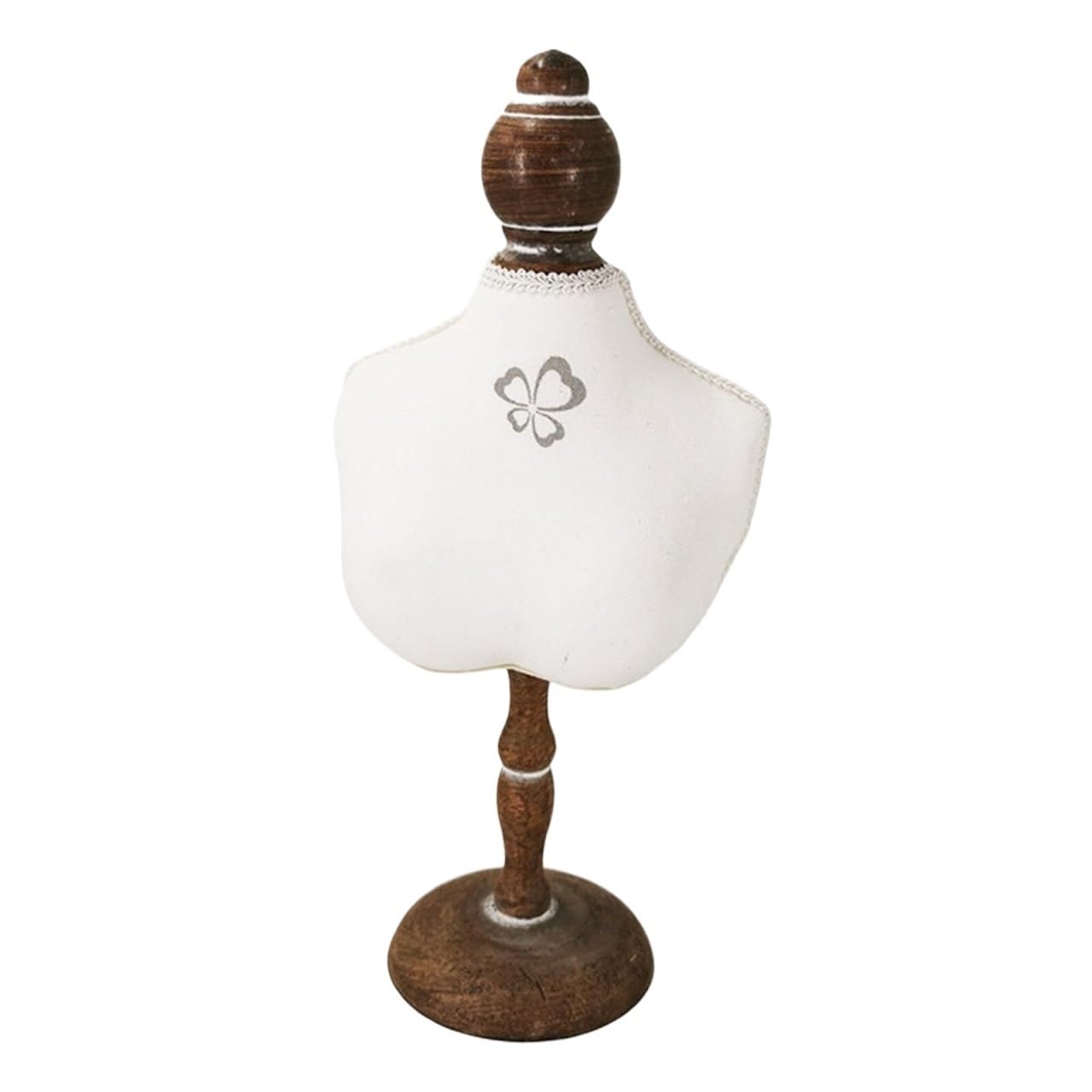 CVdrtyED Vanity Jewellery Stand Display Jewelry Display Stand Female Dress Form Wood Necklace Photography Props(39cm)