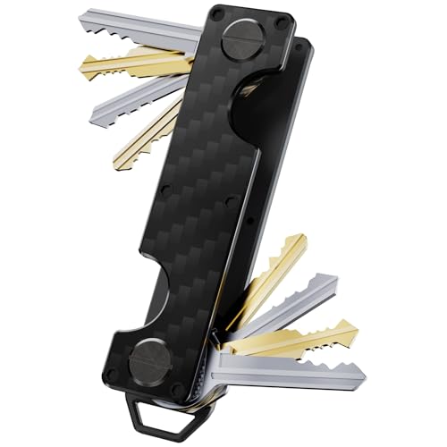 Image of Key Organizer Key Holder Compact Key Case Minimalist Metal Key Chain Key Holder for Keychain Secures 8-10 Keys EDC