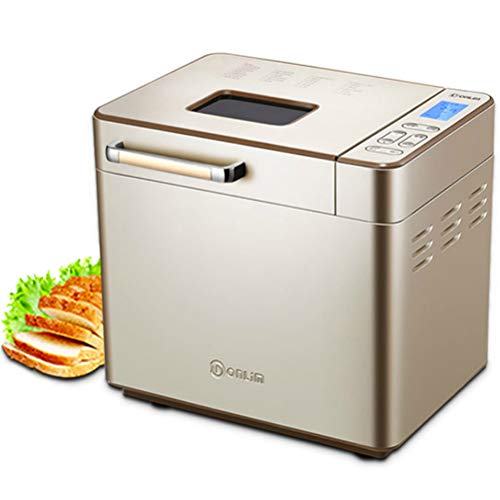 Bread Machine Home Automatic, Breadmaker Intelligent Breakfast Sandwich Toast Maker DIY Cake Machine 25 Menus 60 Minutes Heat Preservation