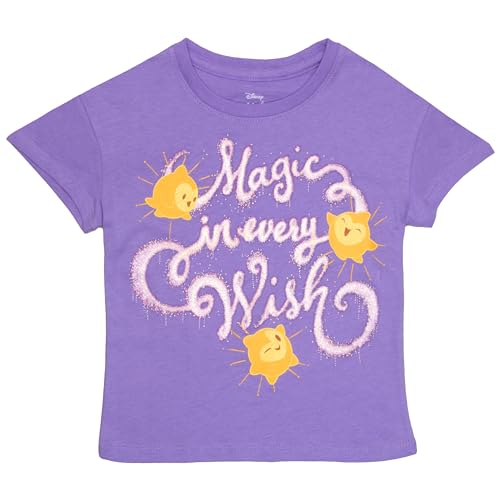Disney Wish Movie Girls 2-Pack Short Sleeve T-Shirt Bundle Set for Kids3