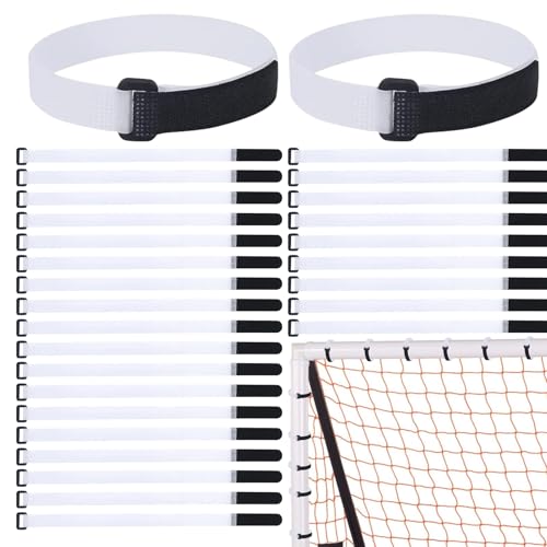 Monozoz Correas de red de fútbol – Corbata de fijación de fútbol – Correas estables y resistentes para niños y niños, entrenamiento al aire libre, parque infantil, gimnasio