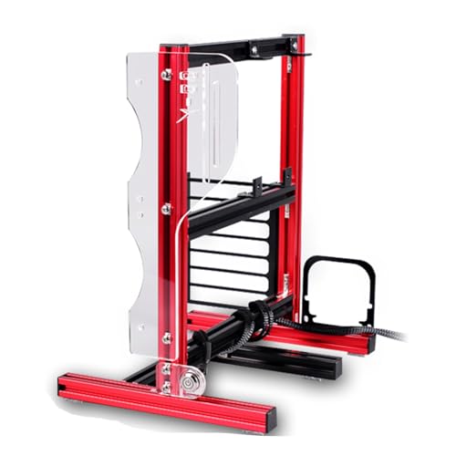 Gabinete para pruebas de PC Open Air, compatible con ATX/Micro-ATX/Mini-ITX, chasis DIY con estructura de aluminio y panel acrílico, soporte para refrigeración líquida (rojo) miniatura 1