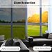 Heat Blocking Window Film, One Way Mirror Reflective Glass Tint Non-Adhesive Static Cling for Home & Office Daytime Privacy, Heat Control, UV Rejection, Glare Reduction (Black-Silver, 17.7