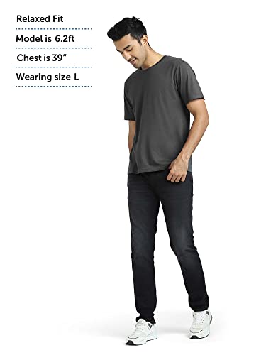 Image of XYXX Men's Solid Regular Fit T-Shirt