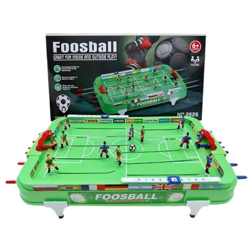 Tischkicker Soccer Mit Spielfläche, Tragbarer Leichter Tischfußball, Tischsport-Brettspiel Für Kinder Und Erwachsene - Kompaktes Fußball-Tischspiel, Tischkicker Mit Zubehör